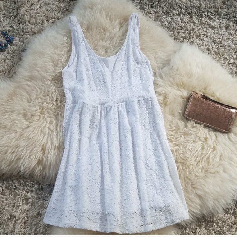 White Fit & Flare Skater Dress